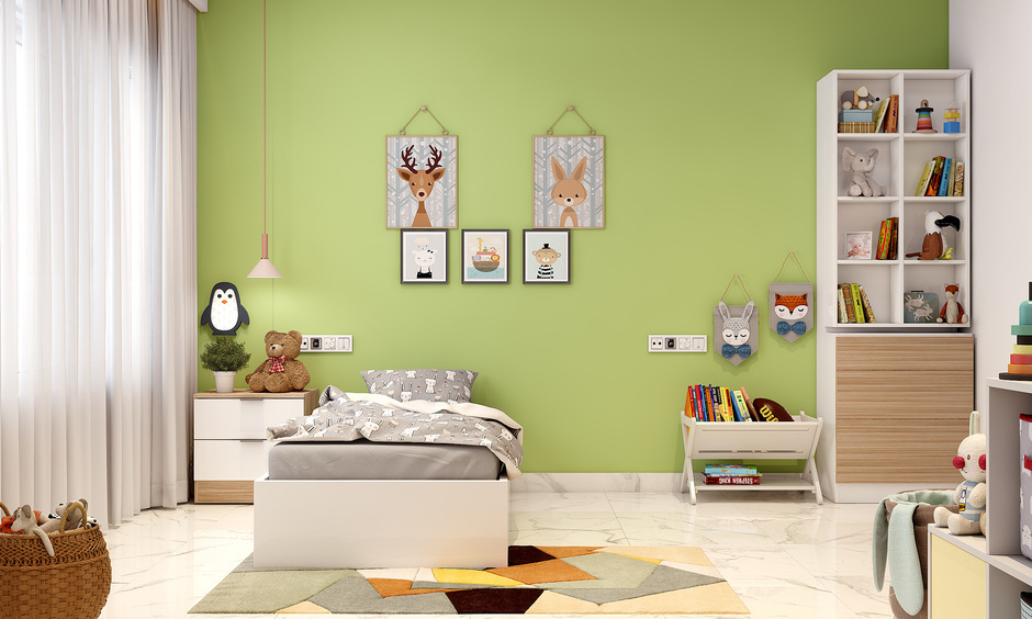 A Kids' Bedroom With A Trundle Bed