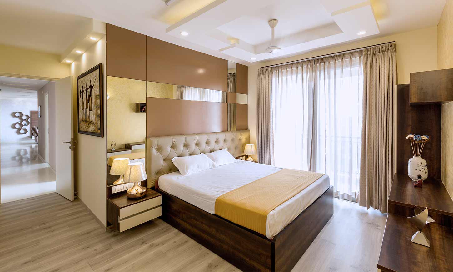 Interior companies in bangalore for master bedroom with an elegant look
